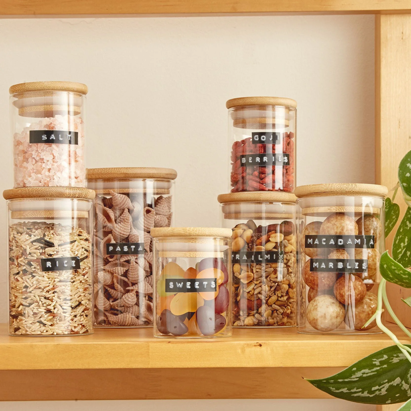 Bamboo Jar 1L with Lid