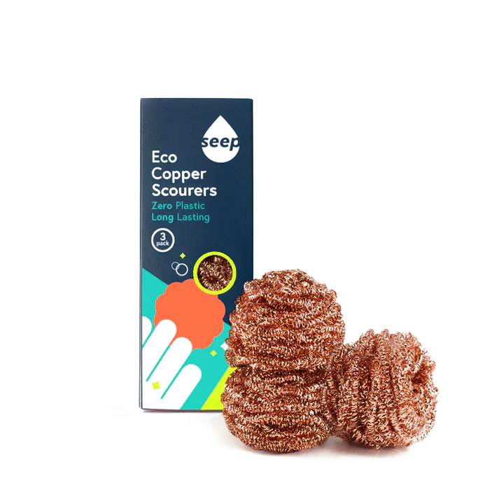 Seep Recyclable Copper Scourers Pack of 3